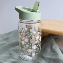 A Little Lovely Company Gourde Fleurs Sauge - 450 ml
