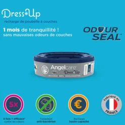 Angelcare Lot de 6 Recharges pour Poubelle Dress Up