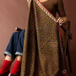 Apaches Big Foulard Dupatta Léopard - Fire