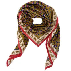 Apaches Big Foulard Dupatta Léopard - Fire