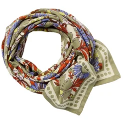 Apaches Big Foulard Latika Bouquet - Macadamia