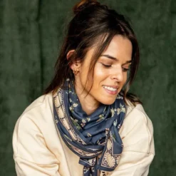 Apaches Big Foulard Latika Cerisier - Orage