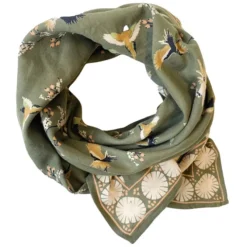 Apaches Big Foulard Latika Cerisier - Eucalyptus