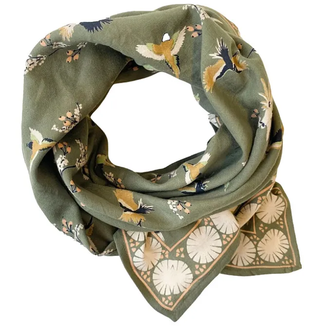 Apaches Big Foulard Latika Cerisier - Eucalyptus
