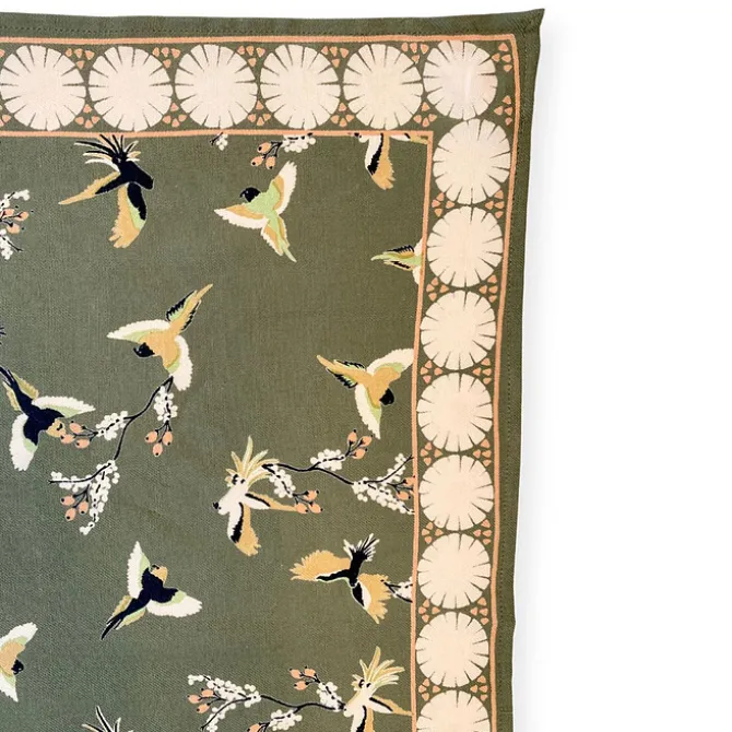 Apaches Big Foulard Latika Cerisier - Eucalyptus