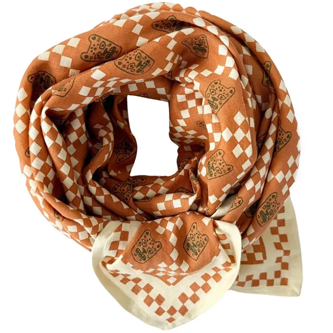 Apaches Big Foulard Latika Tigro - Rust