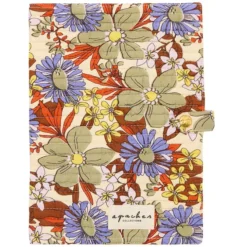 Apaches Protège-carnet de Santé Bimale Bouquet - Macadamia