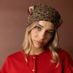 Apaches Small Foulard Dupitta Léopard - Fire