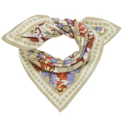 Apaches Small Foulard Manika Bouquet - Macadamia
