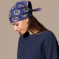 Apaches Small Foulard Manika Yeah - Indigo