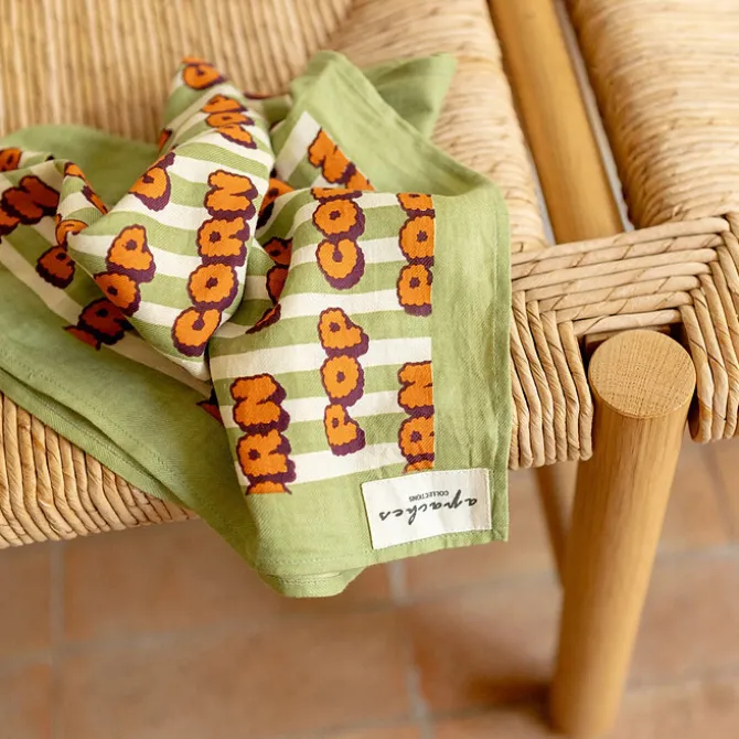 Apaches Small Foulard Manika Pop Corn - Olive