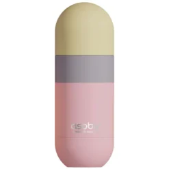 Asobu Gourde Isotherme avec Tasse Orb Pastel Peach - 415 ml