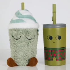 Asobu Mug Isotherme à Paille Peluche Fuzzie - Mimi le Milkshake