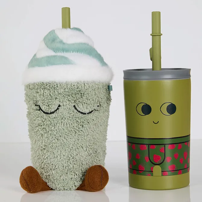 Asobu Mug Isotherme à Paille Peluche Fuzzie - Mimi le Milkshake