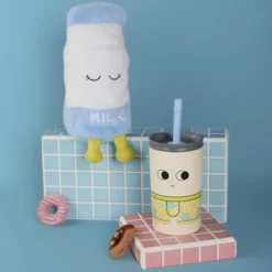 Asobu Mug Isotherme à Paille Peluche Fuzzie - Millie la Bouteille de Lait