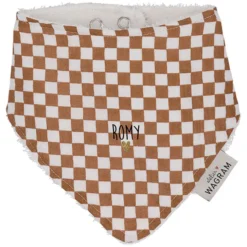 Atelier Wagram Bavoir Bandana - Gaze Damier