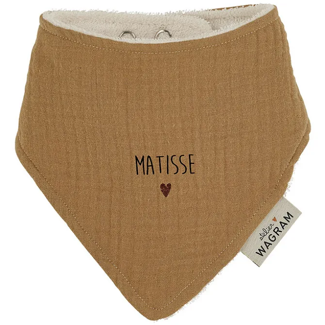 Atelier Wagram Bavoir Bandana - Gaze Camel