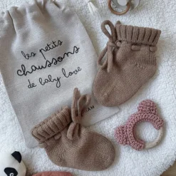 Atelier Wagram Chaussons Bébé Caramel Baby Love - 0/6 Mois