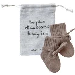 Atelier Wagram Chaussons Bébé Caramel Baby Love - 0/6 Mois