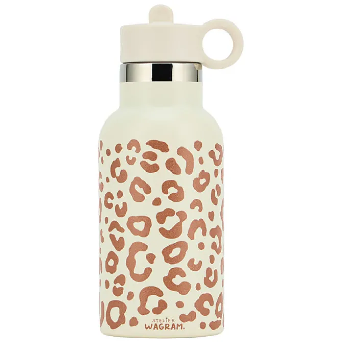 Atelier Wagram Gourde Inox Crème Léopard - 350 ml