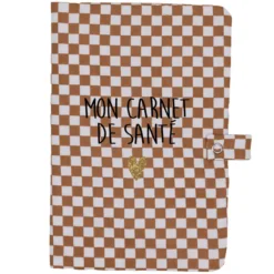 Atelier Wagram Protège-carnet de Santé - Damier Mon Carnet de Santé