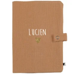 Atelier Wagram Protège-carnet de Santé - Gaze Camel