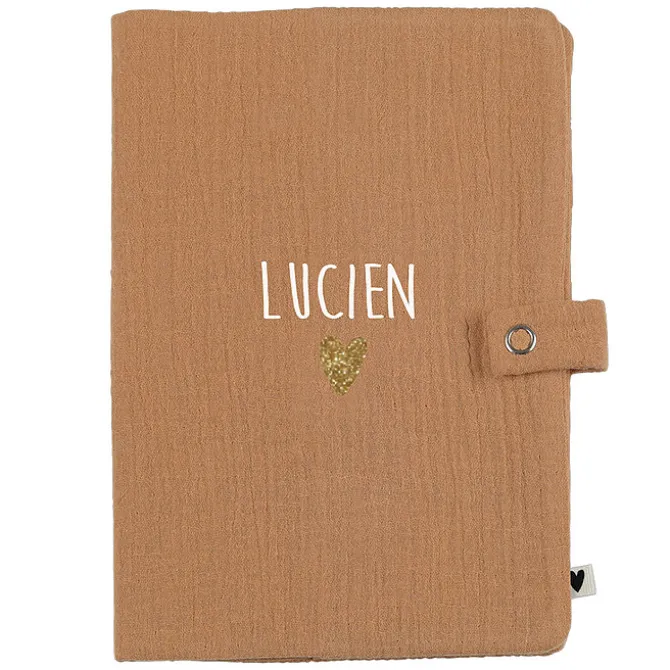 Atelier Wagram Protège-carnet de Santé - Gaze Camel