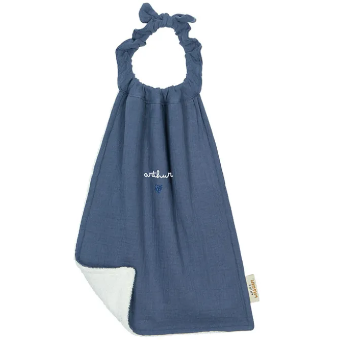 Atelier Wagram Serviette de Cantine - Gaze Bleu Jean