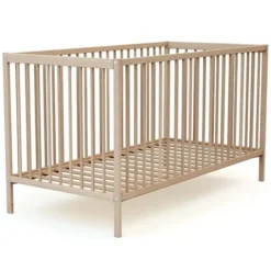 AT4 Lit Bébé Essentiel Hêtre Brut - 60 x 120 cm