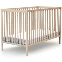 AT4 Lit Bébé Essentiel Hêtre Brut - 60 x 120 cm