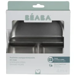 BÉABA Assiette Compartimentée Inox - Misty Green