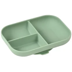 BÉABA Assiette Compartimentée avec Ventouse - Sage Green
