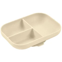BÉABA Assiette Compartimentée avec Ventouse - Clay