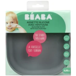 BÉABA Assiette Silicone Ventouse - Mineral