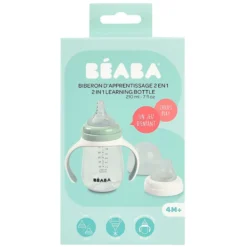 BÉABA Biberon 2-en-1 Sage Green - 210 ml