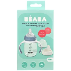BÉABA Biberon 2-en-1 Windy Blue - 210 ml
