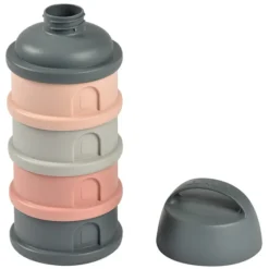 BÉABA Boite Doseuse Empilable - Mineral Grey & Pink