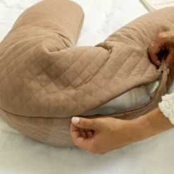 BÉABA Coussin d'Allaitement Big Flopsy Fleur de Coton - Cacao