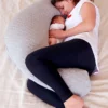 BÉABA Coussin d'Allaitement Big Flopsy Fleur de Coton - Heather Grey