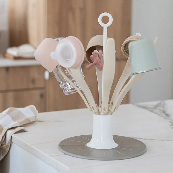 BÉABA Egoutte Biberon Pliable Flower - Clay Earth