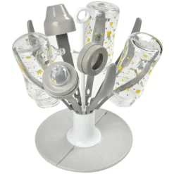 BÉABA Egoutte Biberon Pliable Flower - Grey