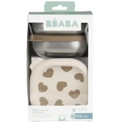 BÉABA Lot de 3 Boîtes Repas Inox Multi-usage Big Love - 250 ml