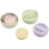 BÉABA Lot de 4 Jouets de Bain Silicone - Menthe au Lait Multi Couleurs