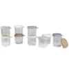 BÉABA Lot de 10 Portions Verre 250 ml - Natural Color Mix
