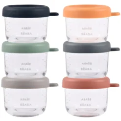 BÉABA Lot de 6 Portions Verre 150 ml - Sunrise Color Mix