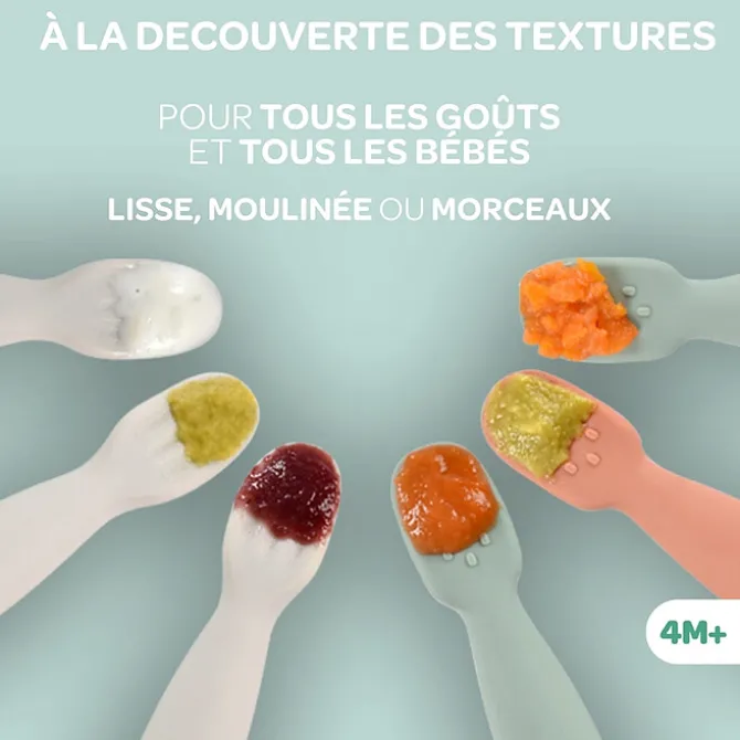 BÉABA Lot de 2 Pré-cuillères - Pralin & Clay