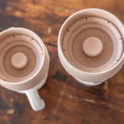 BÉABA Lot de 2 Tasse Inox Click & Drink Mini & Me - Big Love