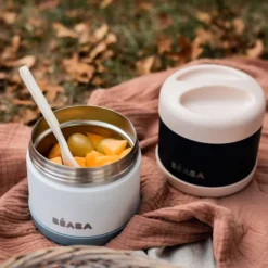 BÉABA Portion Inox 500 ml - Baltic Blue & White