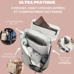 BÉABA Sac à Dos Oslo - Clay