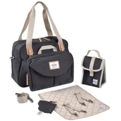 BÉABA Sac à Langer Genève II - Gris Chiné Foncé